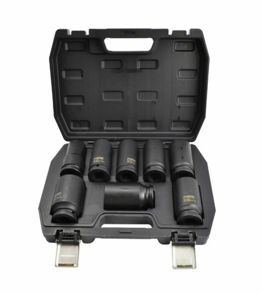 Zestaw nasadek udarowych 3/4" 8 szt. 24-38mm długie Black Line