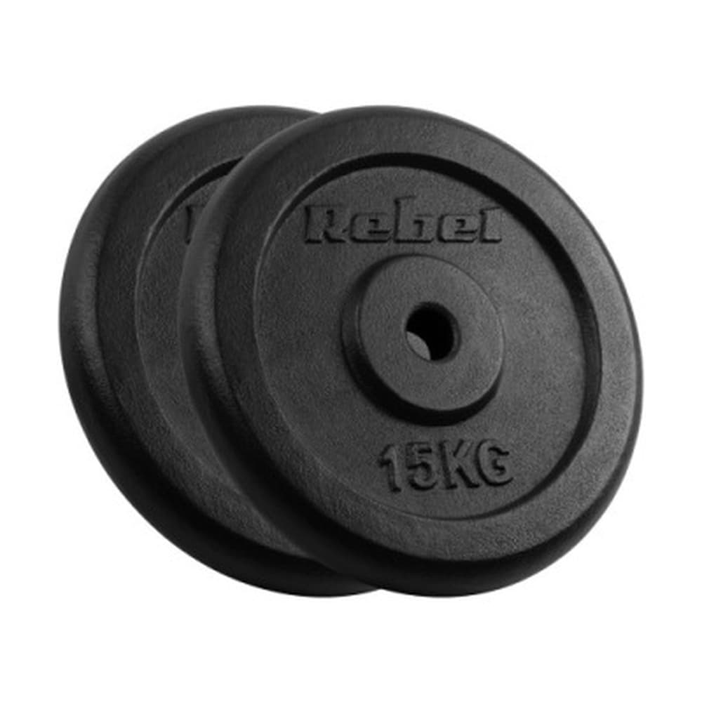 Zestaw obciążeń żeliwnych 2x15kg REBEL ACTIVE