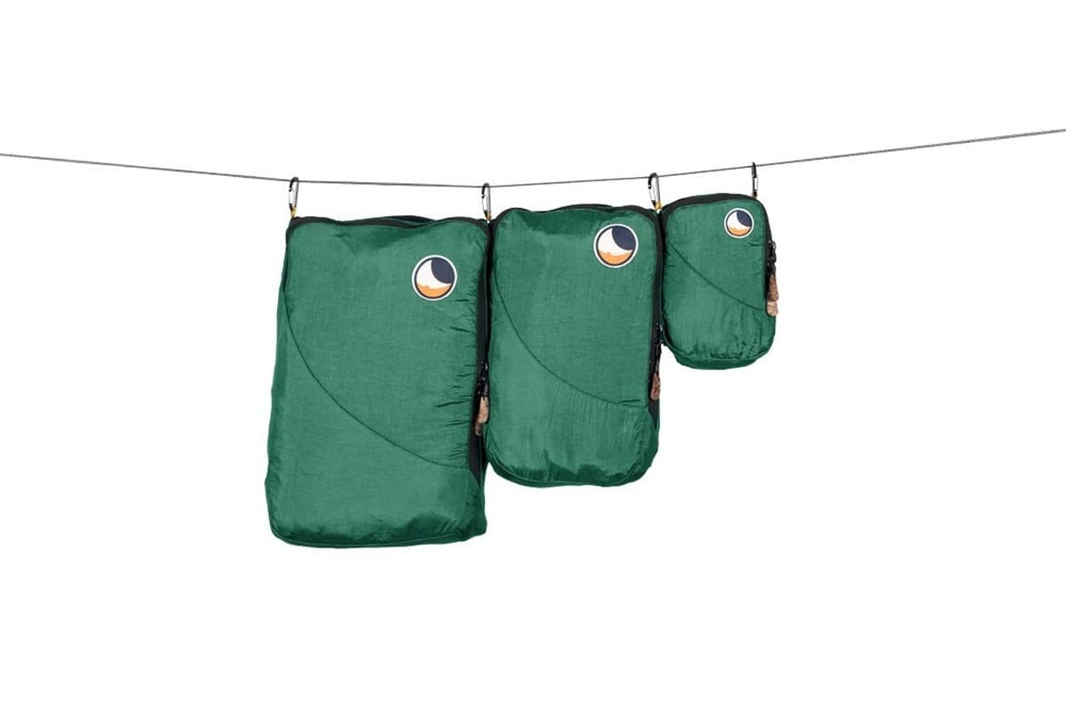 Zestaw organizerów podróżnych Ticket To The Moon Travel Cube Set - petrol green