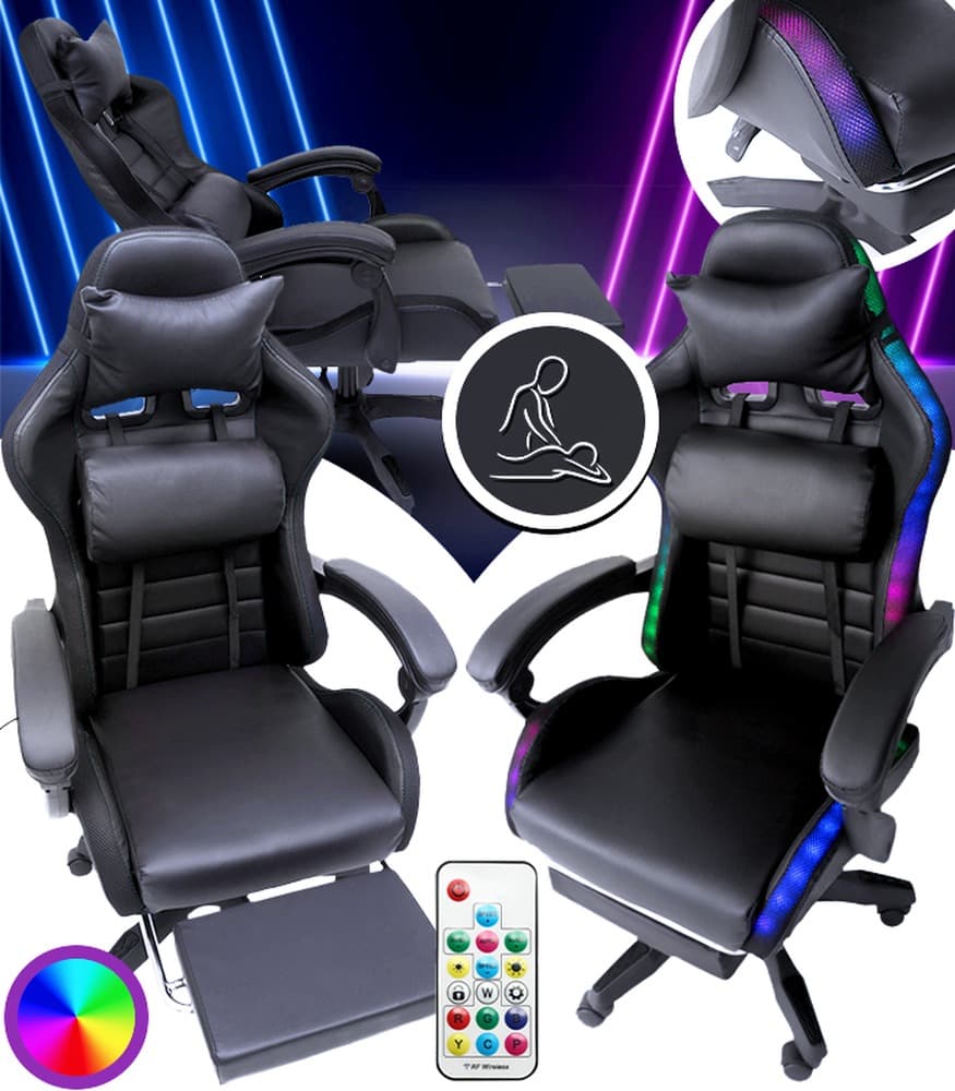 Zestaw Oświetlenia LED Nitro Concepts E-Racer do Fotela