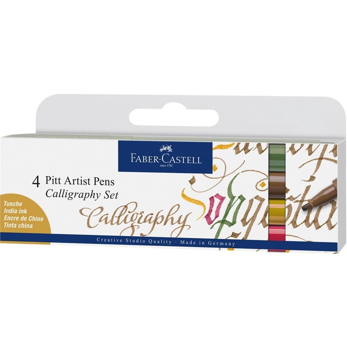 Zestaw pisaków do kaligrafii Faber-Castell 4 kolory