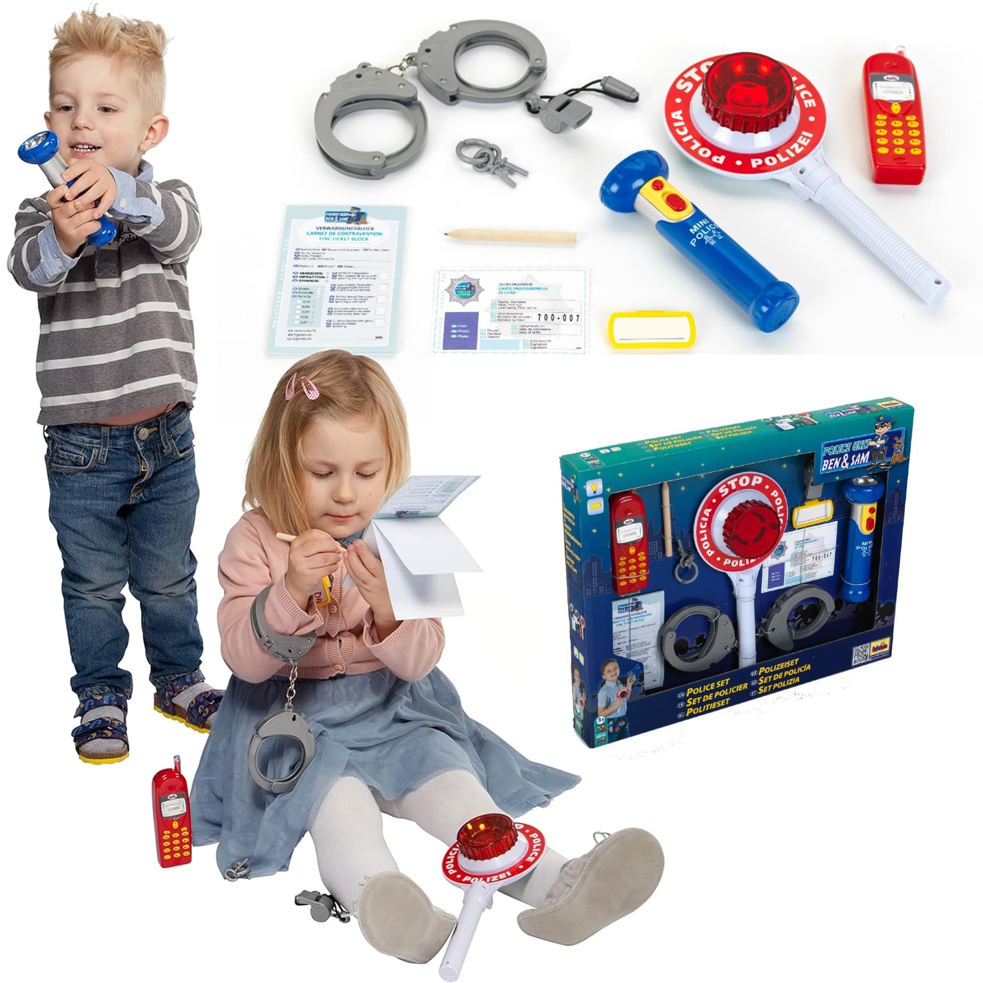 Zestaw Policyjny dla Dzieci z Lizakiem Pegaz Toys