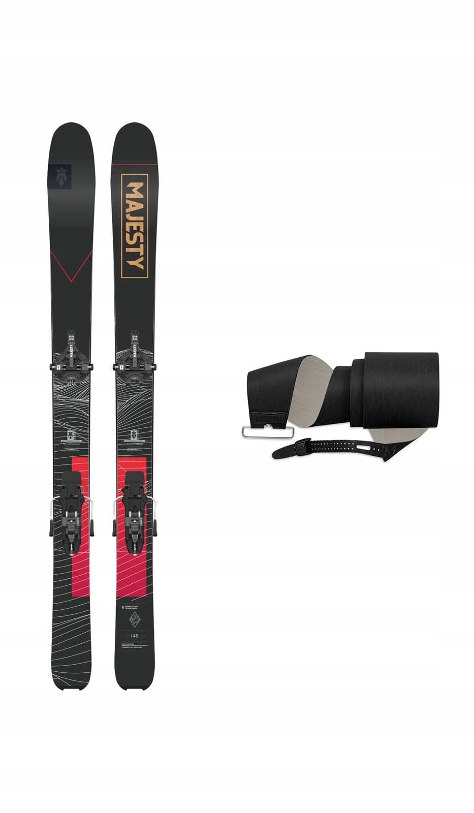 Zestaw skiturowy Majesty Supertour + C-Crest 8 + Foki - 148 cm