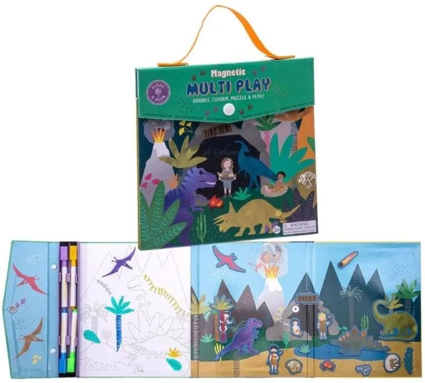Floss & Rock Zestaw zabaw 4w1 dla dzieci Dinozaury