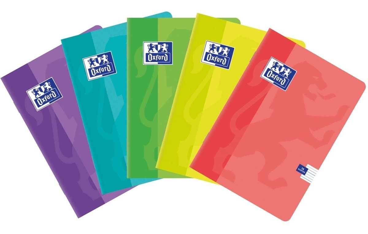 Zeszyt A5 16k linia podwójna Oxford Sweet 10 szt. mix