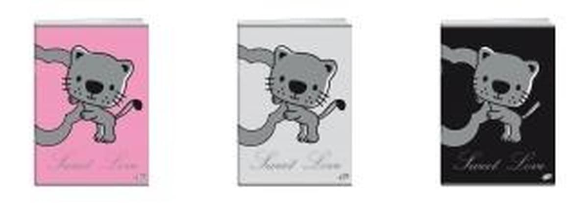 Zeszyt A5 32 kartki linia Mix Sweet Love 20 sztuk
