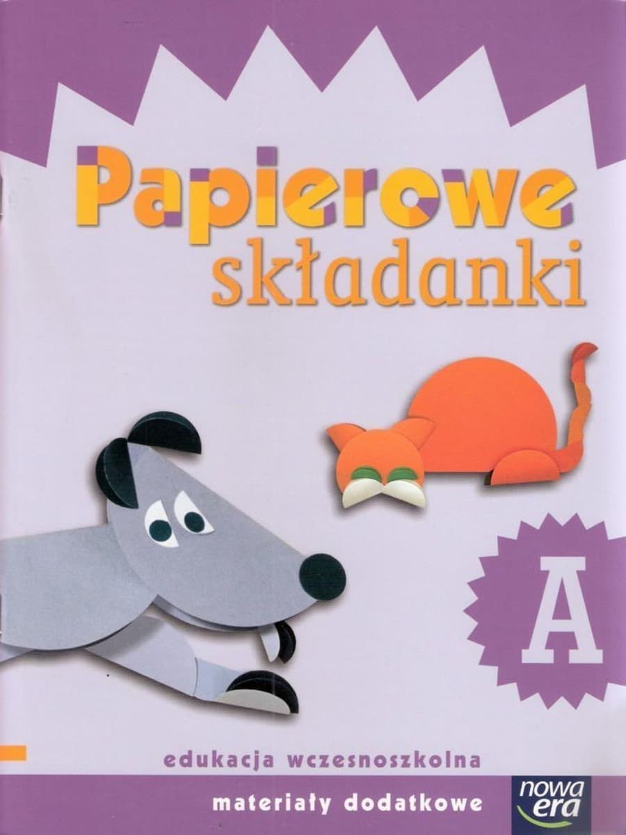 Zeszyt do składania origami płaskie z koła dla dzieci