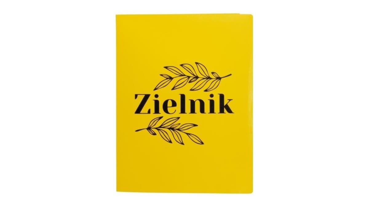 Zielnik A4 PP z nadrukiem żółty