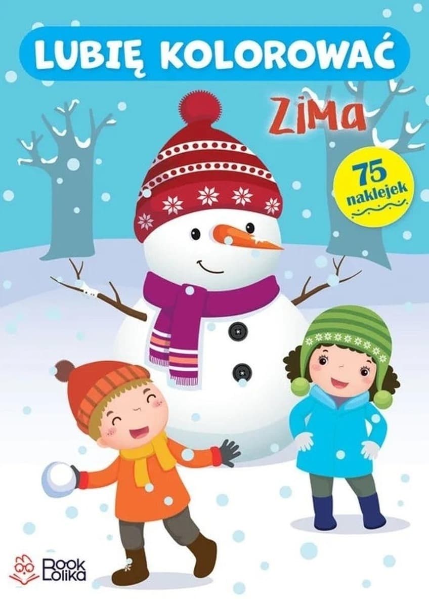 Zima Lubię Kolorować - Książka dla dzieci
