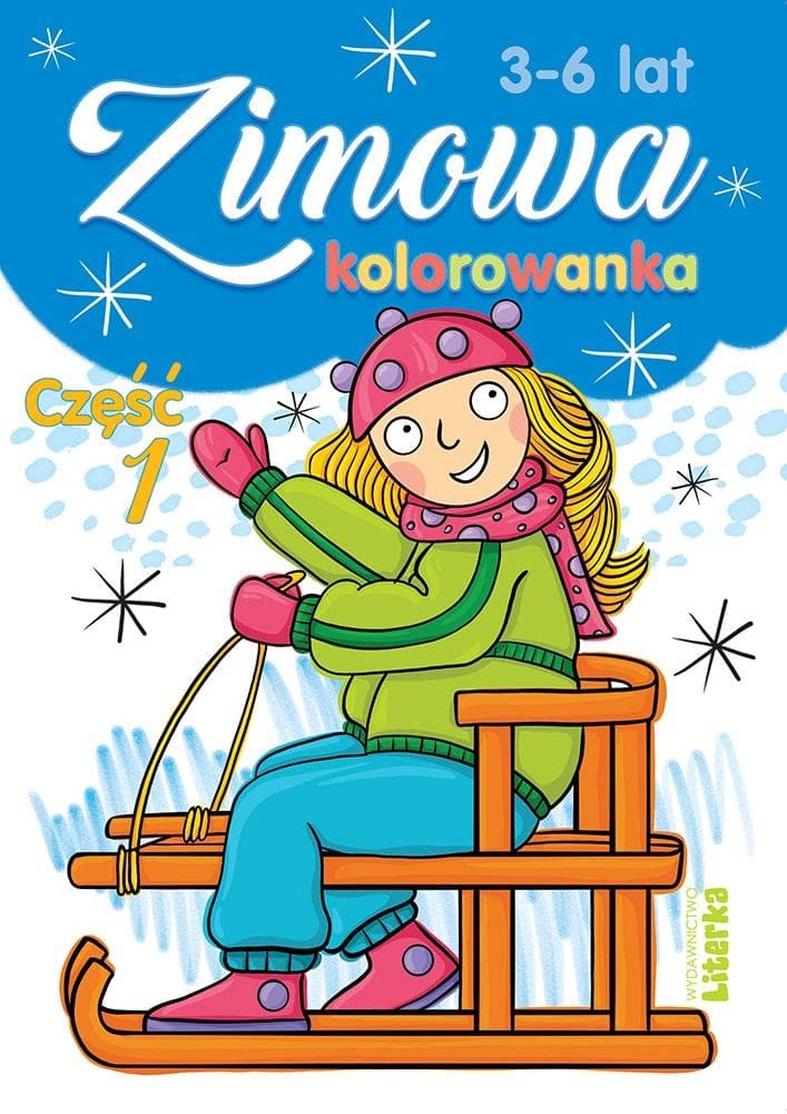 Zimowa kolorowanka dla dzieci w wieku 3-6 lat, 16 stron