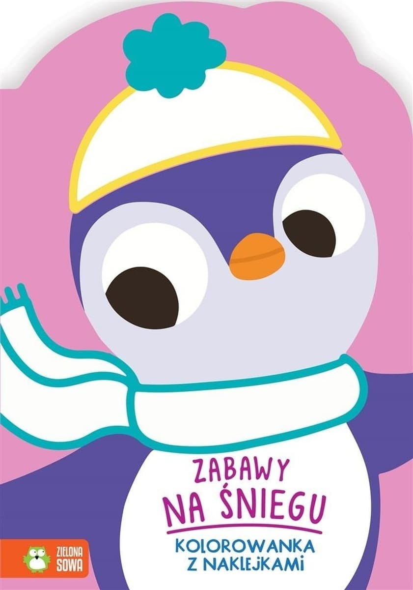 Zimowa kolorowanka Zabawy na śniegu - Ewelina Protasewicz