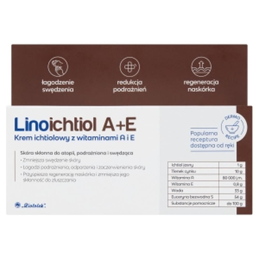 Ziololek maść z glinoichtiolem z witaminami A+E 50g