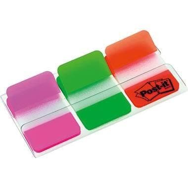 Paskowe znaczniki indeksujące 3 kolory 38 x 25 mm