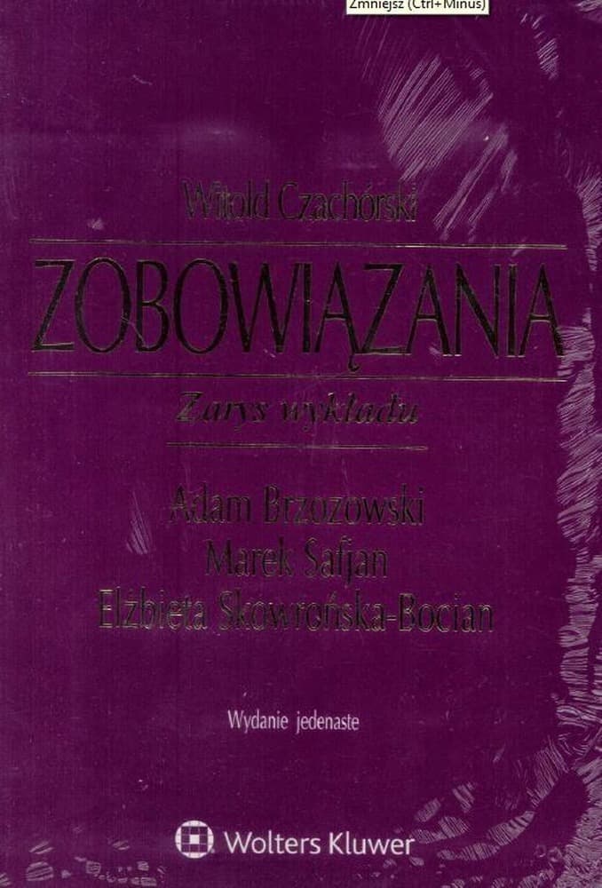 Zobowiązania Zarys wykładu