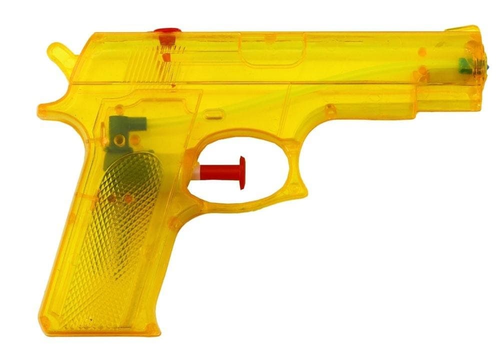 Żółty pistolet na wodę dla dzieci 15 cm