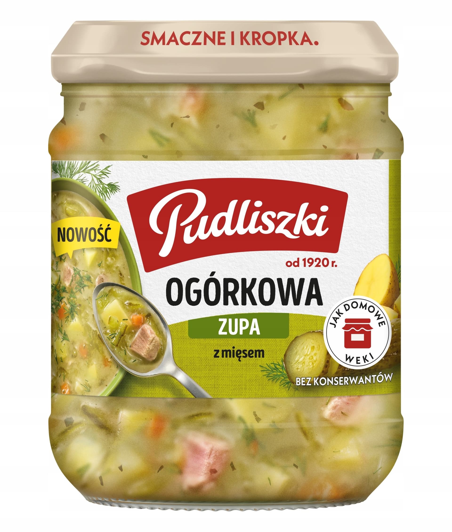 Zupa ogórkowa z mięsem Pudliszki 440g