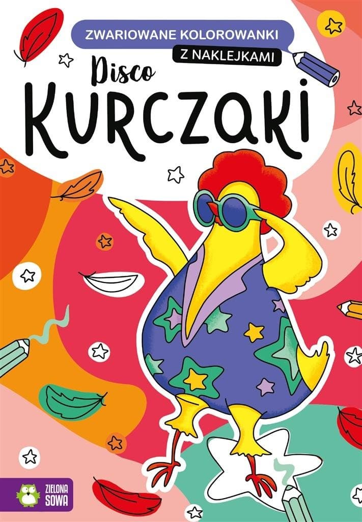 Zwariowane kolorowanki Disco Kurczaki dla dzieci