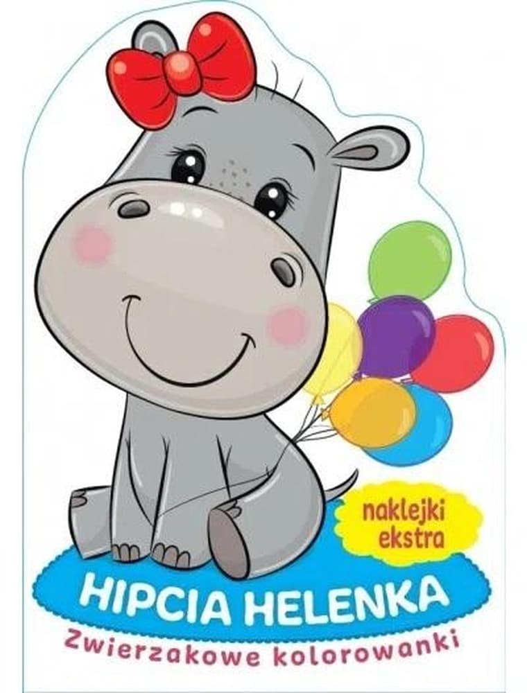 Zwierzakowe Kolorowanki Hipcia Helenka dla dzieci