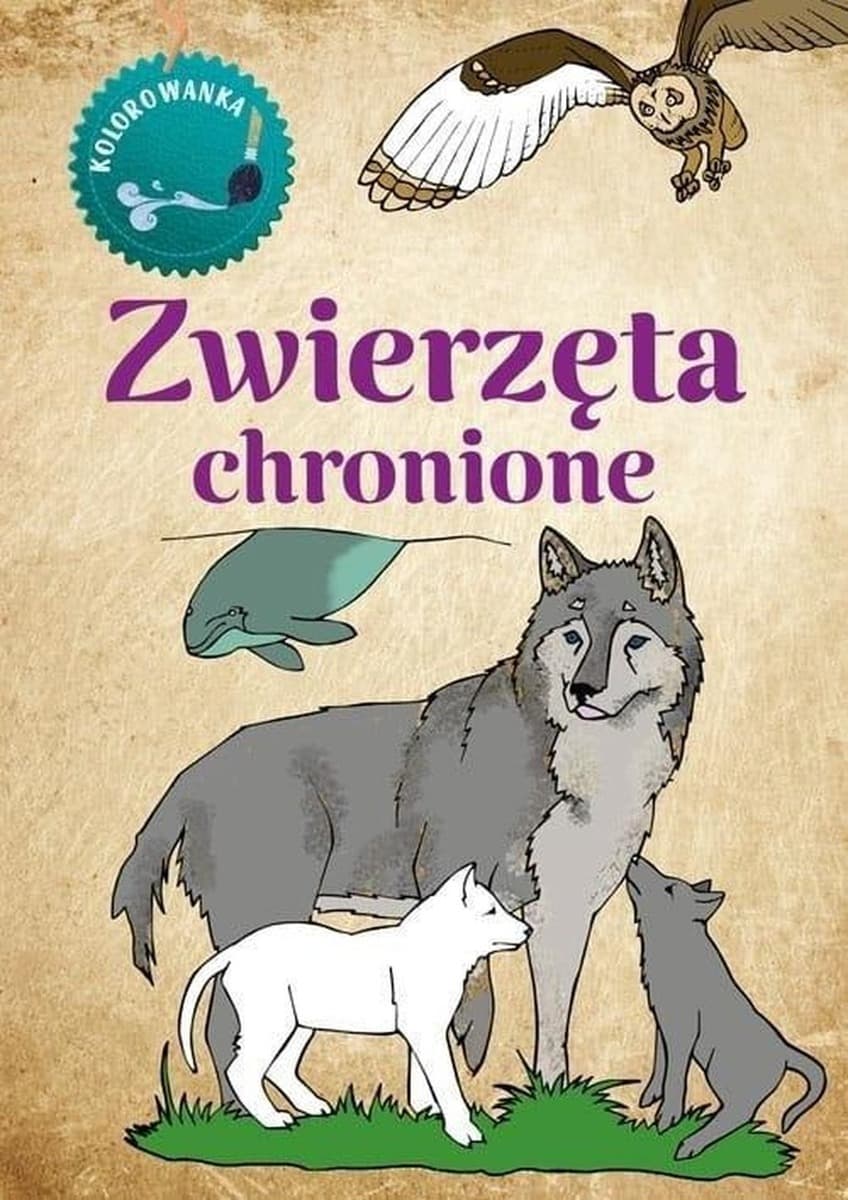 Zwierzęta chronione Kolorowanka dla dzieci